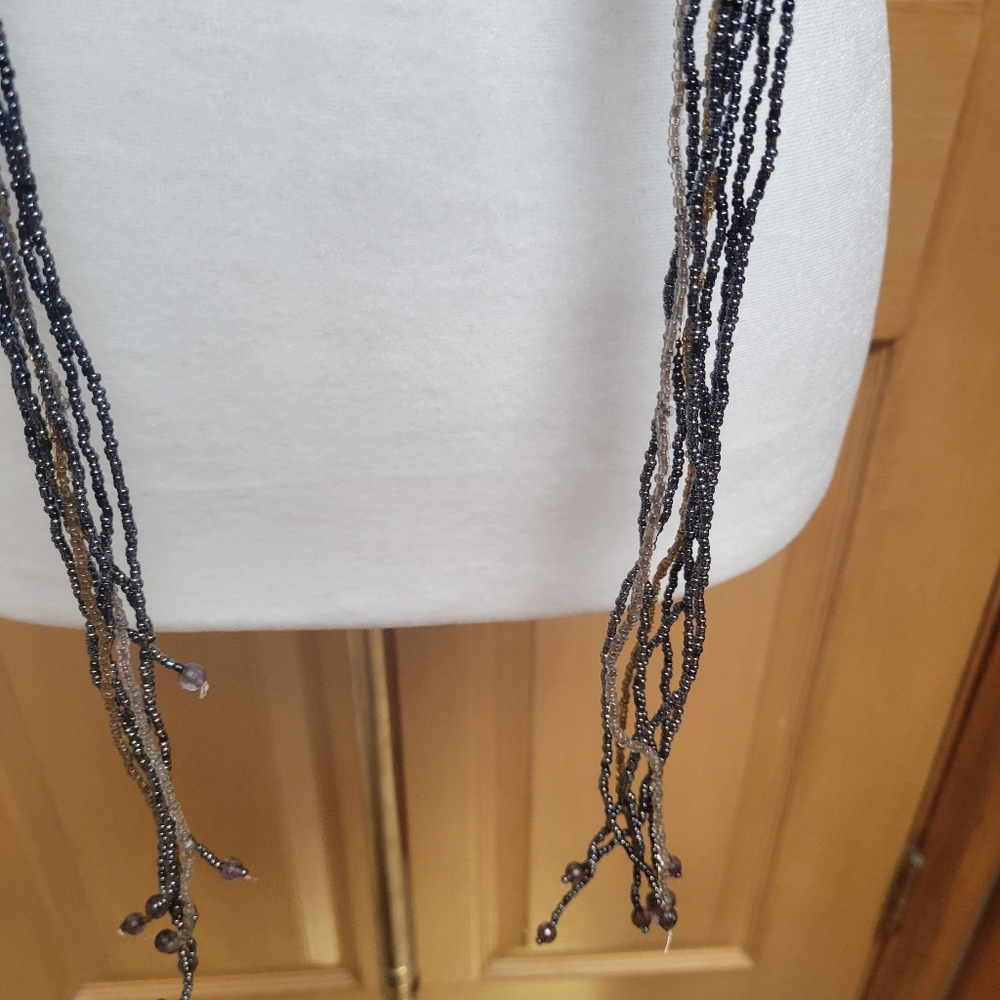 60" Long Beaded Sash Accessory. - Picture 2 of 4